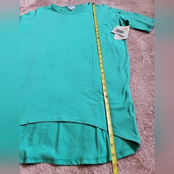 LuLaRoe Irma Short Sleeve Teal Shirt Size Womens XXS‎ - Picture 4 of 5